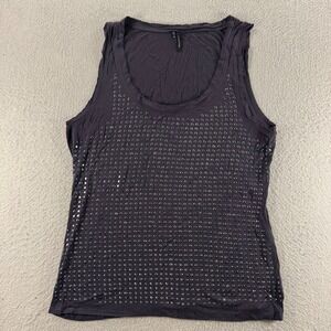 Maurices Womens Charcoal Gray Studded Tank Top‎ XL Rayon Spandex Night Out Edgy